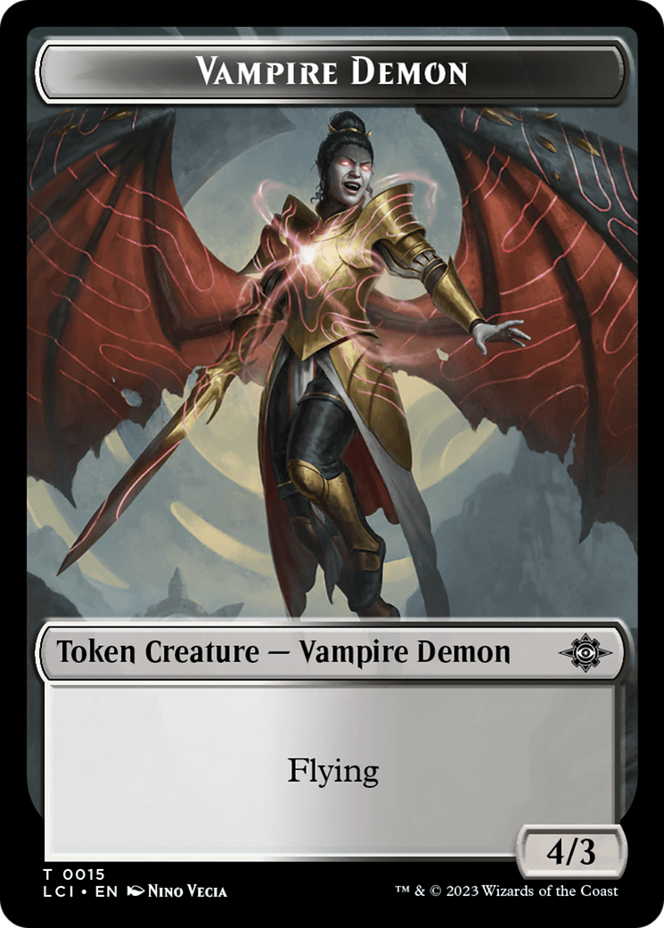 Vampire Demon (TLCI-015) - The Lost Caverns of Ixalan Tokens Foil - Premium MTG Single from Wizards of the Coast - Just $0! Shop now at Game Crave Tournament Store