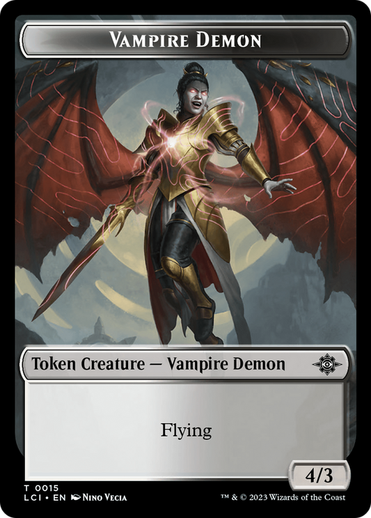 Vampire Demon (TLCI-015) - The Lost Caverns of Ixalan Tokens - Premium MTG Single from Wizards of the Coast - Just $0! Shop now at Game Crave Tournament Store