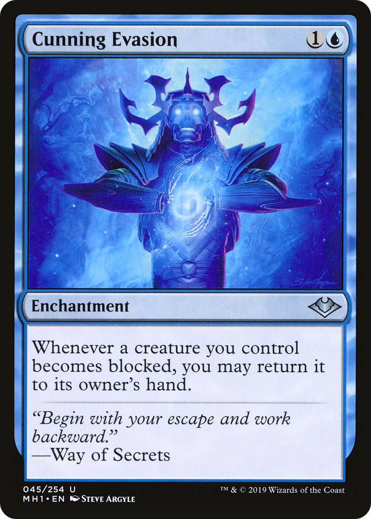 Cunning Evasion (MH1-045) - Modern Horizons Foil - Premium MTG Single from Wizards of the Coast - Just $1.10! Shop now at Game Crave Tournament Store