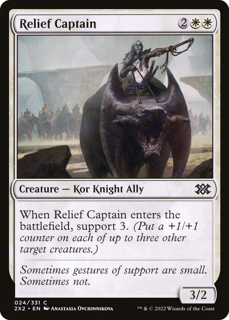 Relief Captain (2X2-024) - Double Masters 2022 Foil - Premium MTG Single from Wizards of the Coast - Just $0.08! Shop now at Game Crave Tournament Store