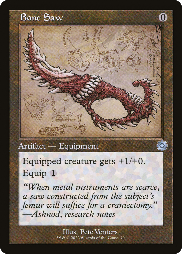 Bone Saw (BRR-070) - The Brothers' War Retro Artifacts Foil - Premium MTG Single from Wizards of the Coast - Just $0.25! Shop now at Game Crave Tournament Store