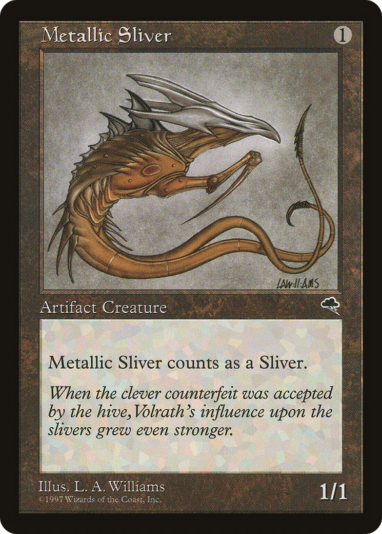 Metallic Sliver (TMP-297) - Tempest - Premium MTG Single from Wizards of the Coast - Just $0.25! Shop now at Game Crave Tournament Store