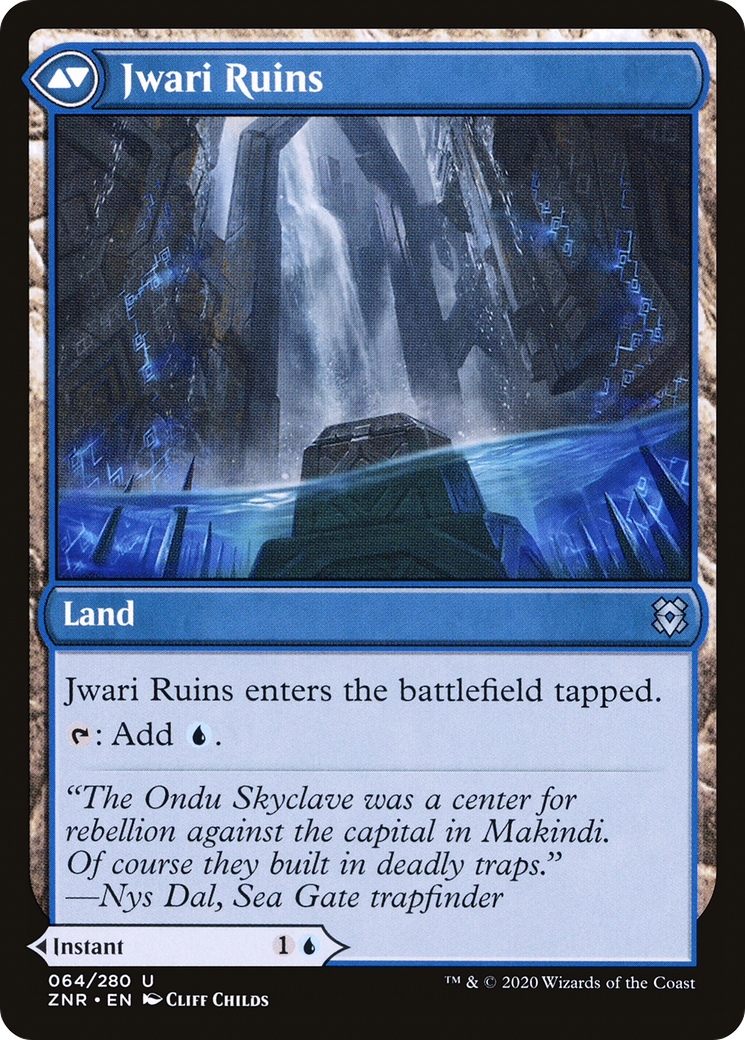 Jwari Disruption // Jwari Ruins (ZNR-064) - Zendikar Rising Foil - Premium MTG Single from Wizards of the Coast - Just $2.02! Shop now at Game Crave Tournament Store