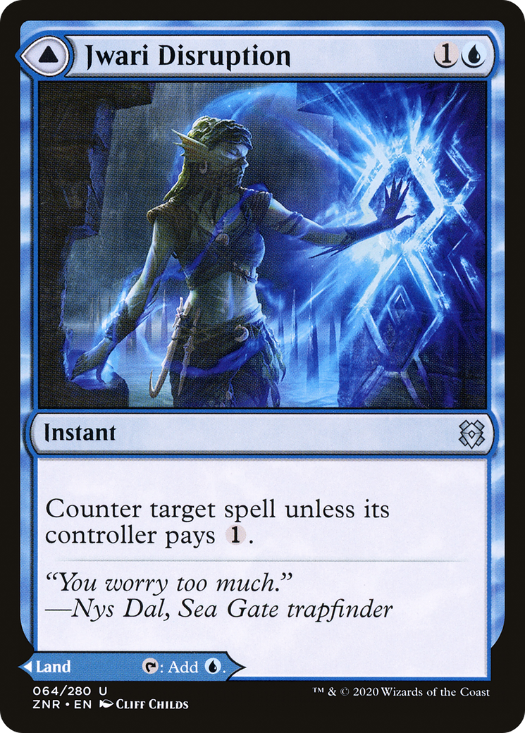Jwari Disruption // Jwari Ruins (ZNR-064) - Zendikar Rising Foil - Premium MTG Single from Wizards of the Coast - Just $2.02! Shop now at Game Crave Tournament Store
