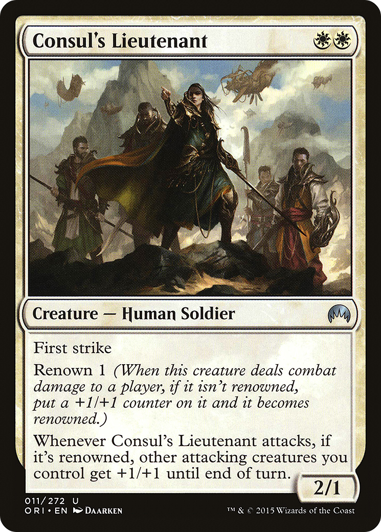 Consul's Lieutenant (ORI-011) - Magic Origins Foil - Premium MTG Single from Wizards of the Coast - Just $0.27! Shop now at Game Crave Tournament Store