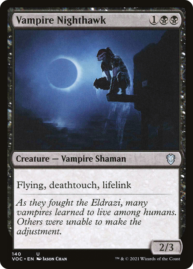 Vampire Nighthawk (VOC-140) - Crimson Vow Commander - Premium MTG Single from Wizards of the Coast - Just $0.25! Shop now at Game Crave Tournament Store