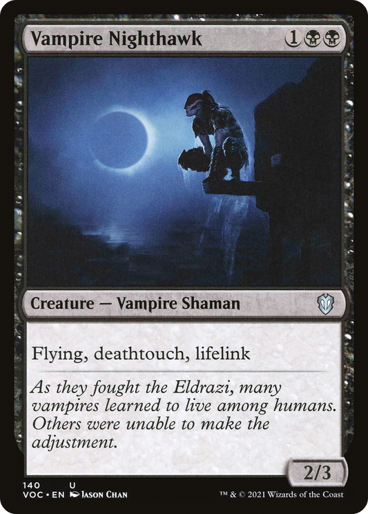 Vampire Nighthawk (VOC-140) - Crimson Vow Commander - Premium MTG Single from Wizards of the Coast - Just $0.25! Shop now at Game Crave Tournament Store