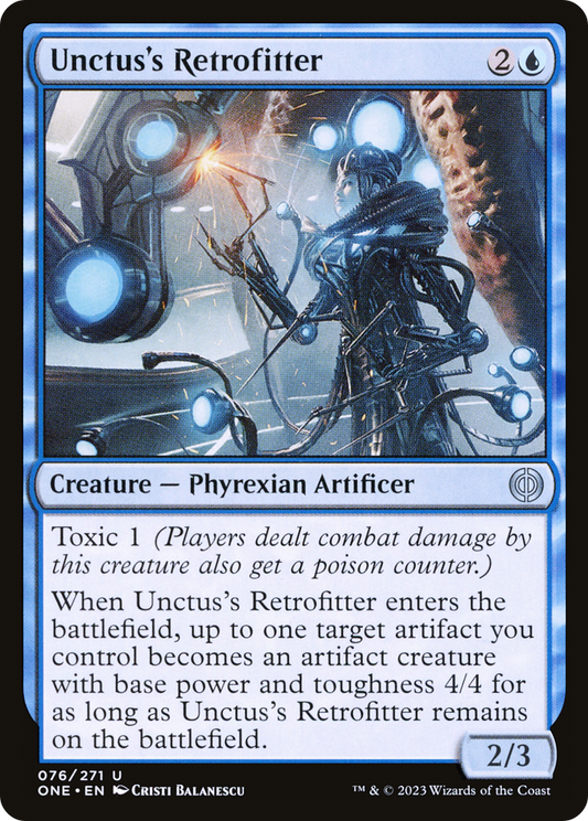 Unctus's Retrofitter (ONE-076) - Phyrexia: All Will Be One - Premium MTG Single from Wizards of the Coast - Just $0.08! Shop now at Game Crave Tournament Store