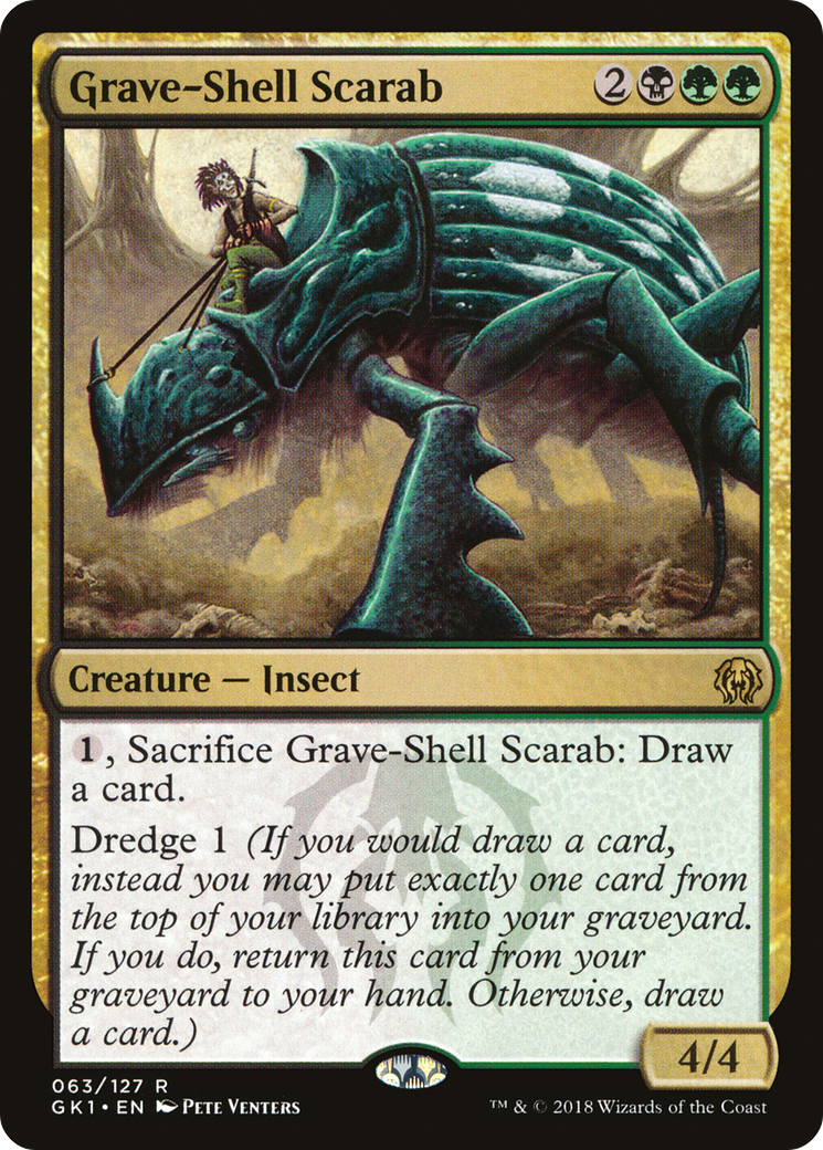 Grave-Shell Scarab (GK1-063) - GRN Guild Kit - Premium MTG Single from Wizards of the Coast - Just $0.30! Shop now at Game Crave Tournament Store