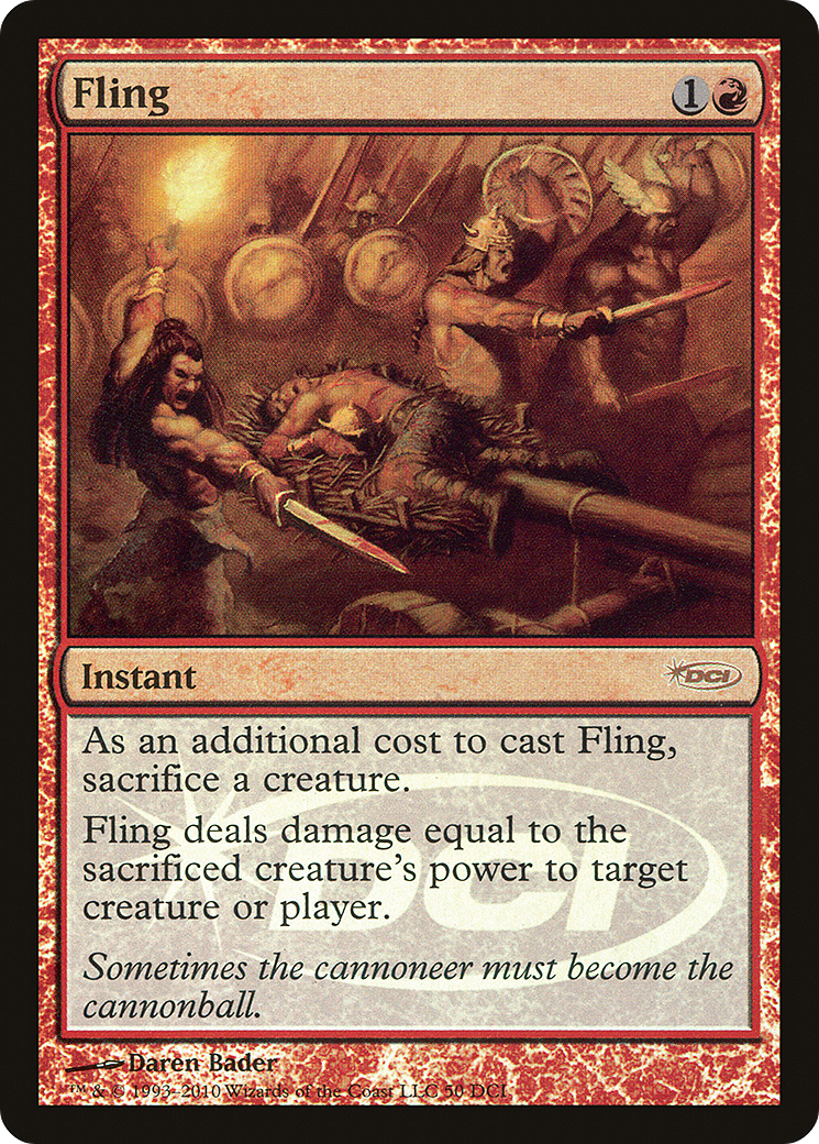 Fling (PDCI-050) - DCI Promos Foil - Premium MTG Single from Wizards of the Coast - Just $1.37! Shop now at Game Crave Tournament Store