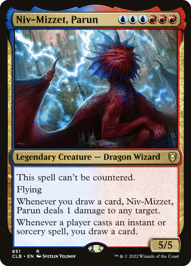 Niv-Mizzet, Parun (CLB-851) - Commander Legends: Battle for Baldur's Gate - Premium MTG Single from Wizards of the Coast - Just $2.32! Shop now at Game Crave Tournament Store