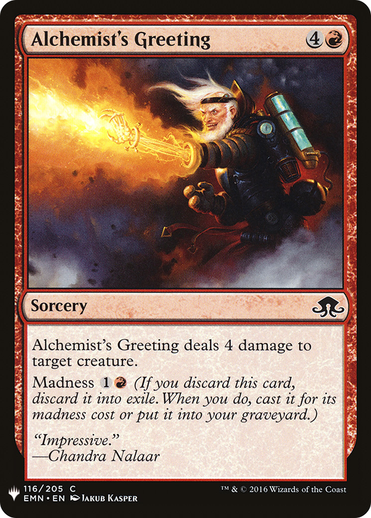 Alchemist's Greeting (MB1-836) - Mystery Booster - Premium MTG Single from Wizards of the Coast - Just $0.08! Shop now at Game Crave Tournament Store