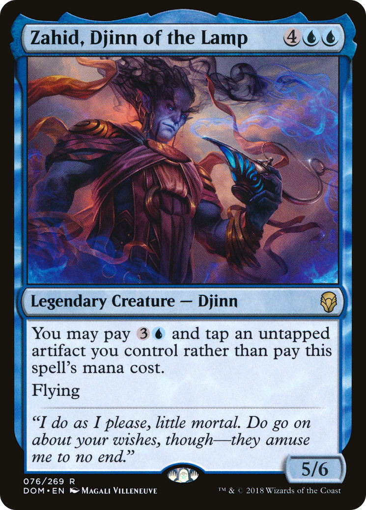 Zahid, Djinn of the Lamp (DOM-076) - Dominaria - Premium MTG Single from Wizards of the Coast - Just $0.08! Shop now at Game Crave Tournament Store