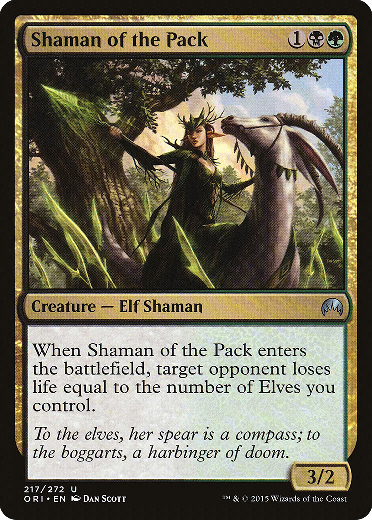 Shaman of the Pack (ORI-217) - Magic Origins - Premium MTG Single from Wizards of the Coast - Just $0.10! Shop now at Game Crave Tournament Store