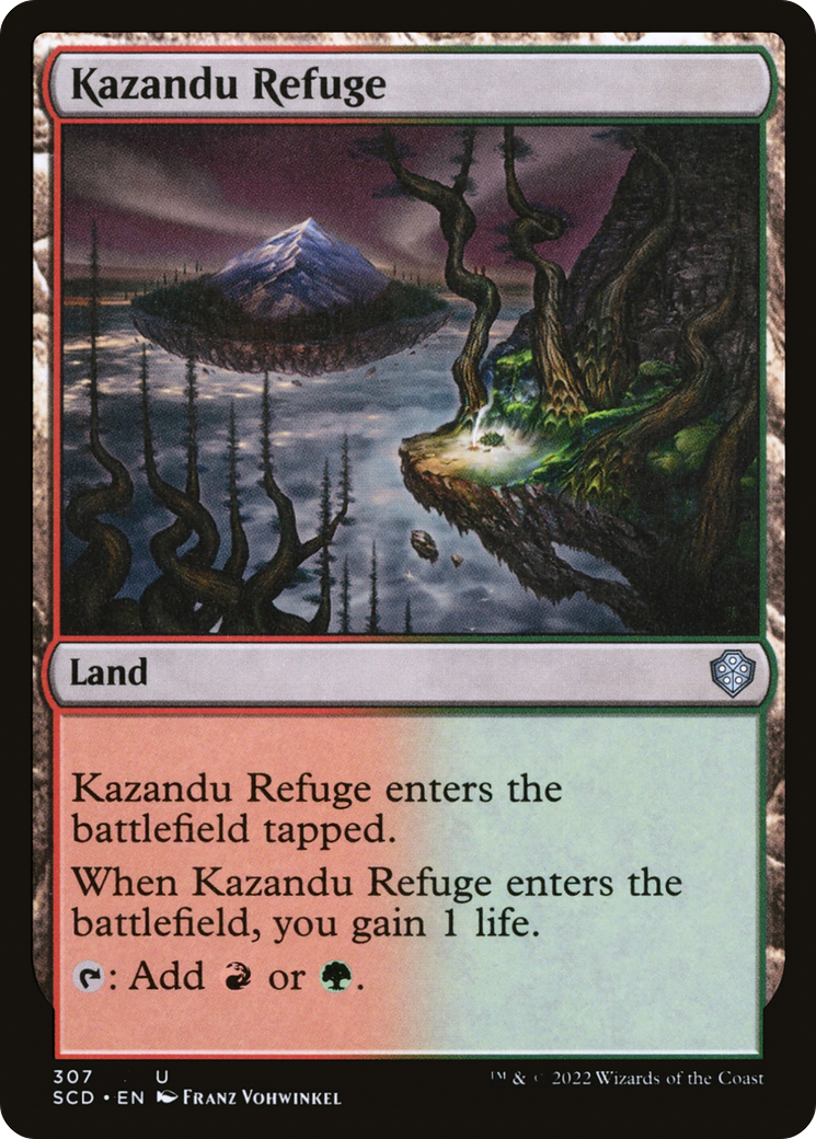 Kazandu Refuge (SCD-307) - Starter Commander Decks - Premium MTG Single from Wizards of the Coast - Just $0.08! Shop now at Game Crave Tournament Store