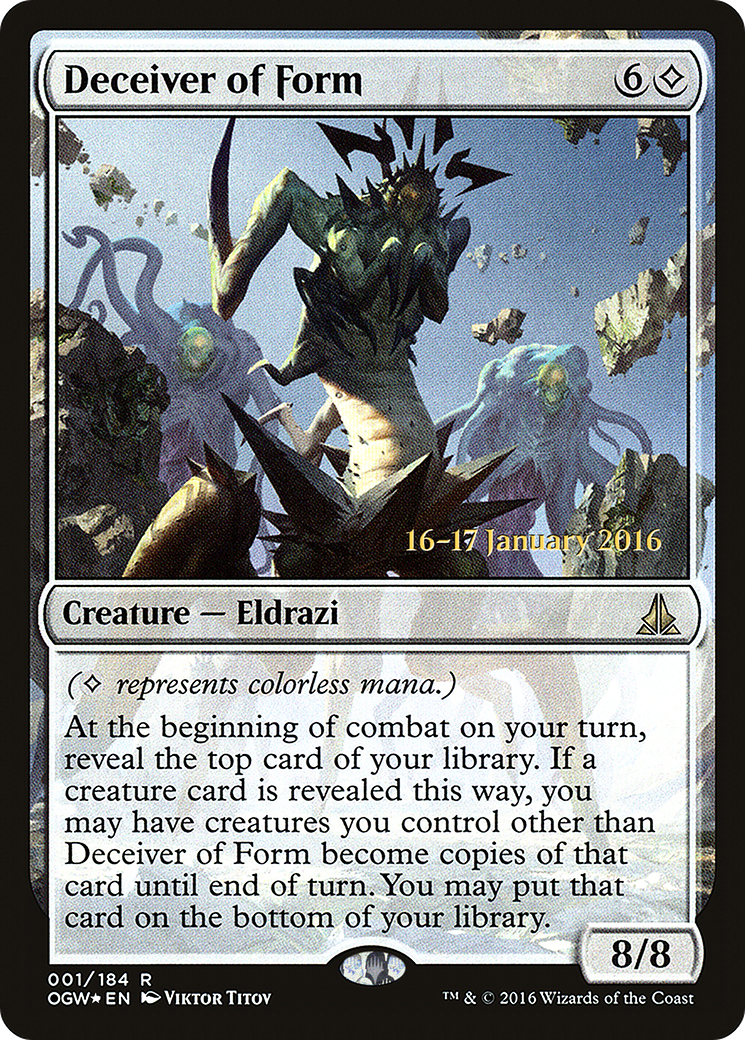Deceiver of Form (POGW-01S) - Oath of the Gatewatch Promos Foil - Premium MTG Single from Wizards of the Coast - Just $1.93! Shop now at Game Crave Tournament Store