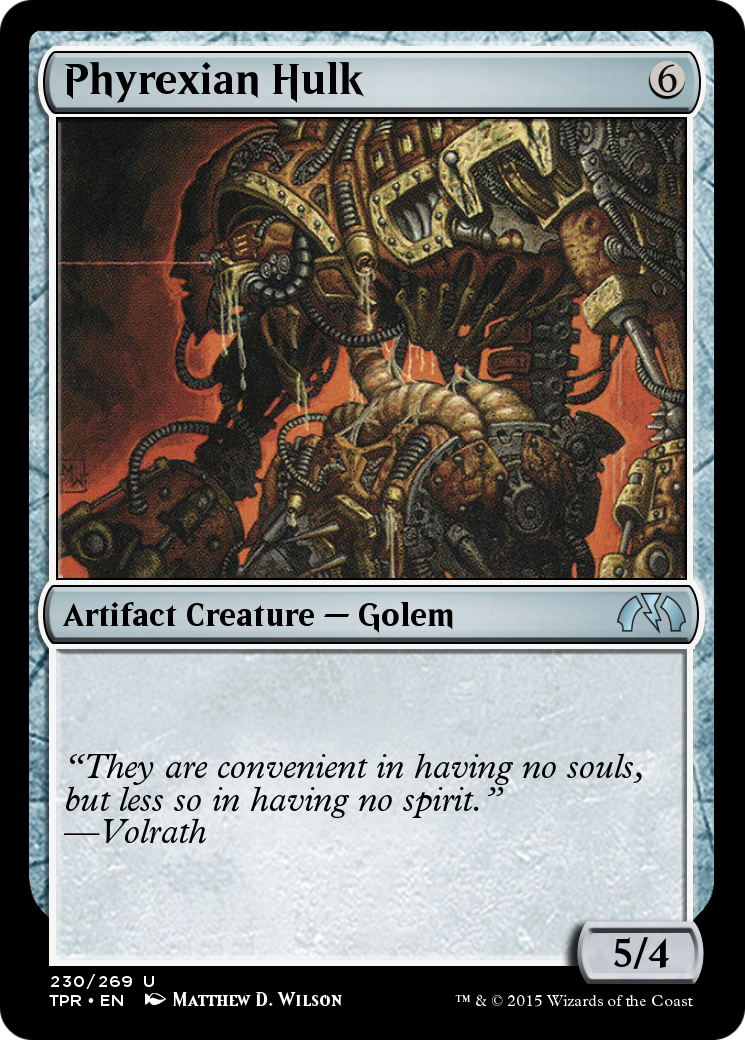 Phyrexian Hulk (TPR-230) - Tempest Remastered - Premium MTG Single from Wizards of the Coast - Just $0! Shop now at Game Crave Tournament Store