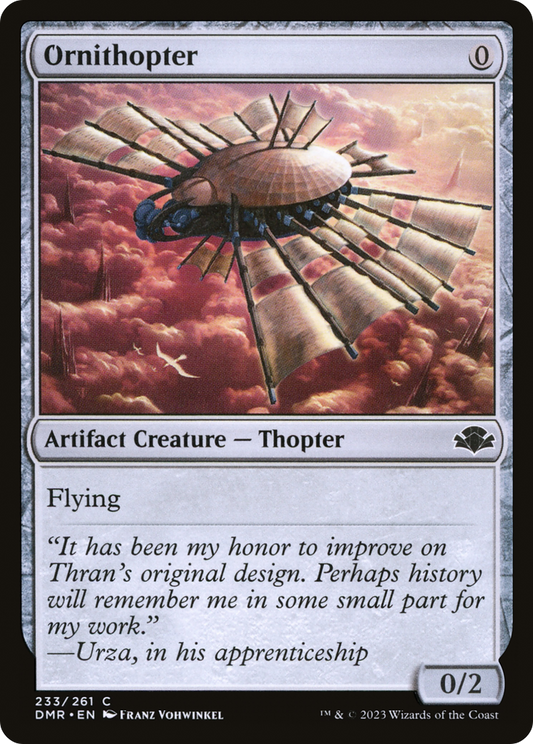 Ornithopter (DMR-233) - Dominaria Remastered - Premium MTG Single from Wizards of the Coast - Just $0.08! Shop now at Game Crave Tournament Store