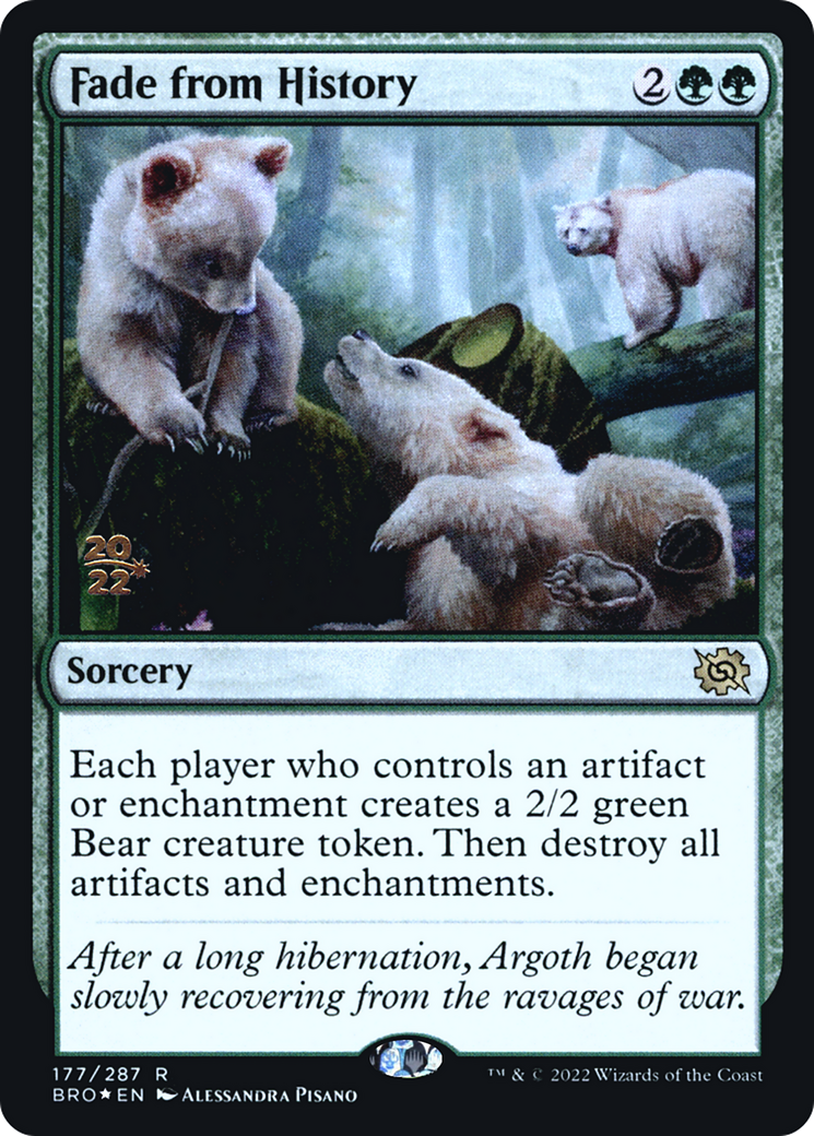 Fade from History (PBRO-177S) - The Brothers' War Promos Foil - Premium MTG Single from Wizards of the Coast - Just $1.91! Shop now at Game Crave Tournament Store