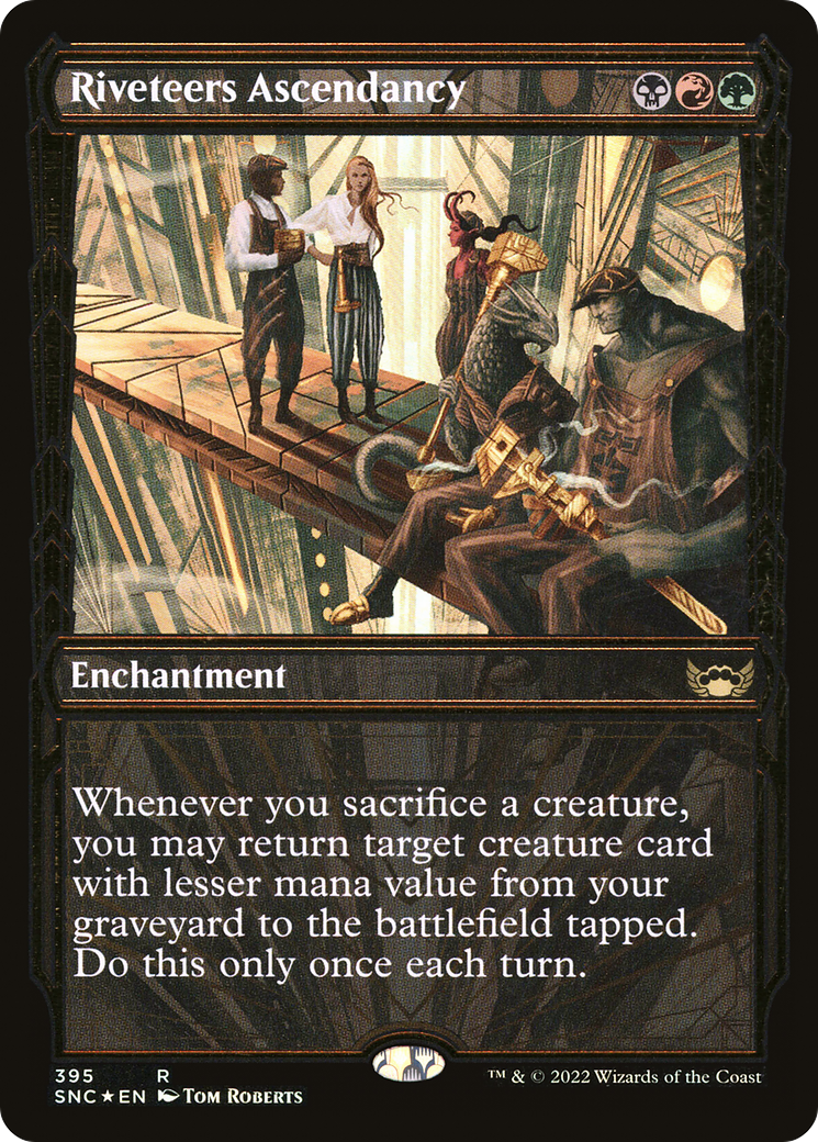 Riveteers Ascendancy (SNC-395) - Streets of New Capenna: (Showcase) Foil - Premium MTG Single from Wizards of the Coast - Just $0.32! Shop now at Game Crave Tournament Store