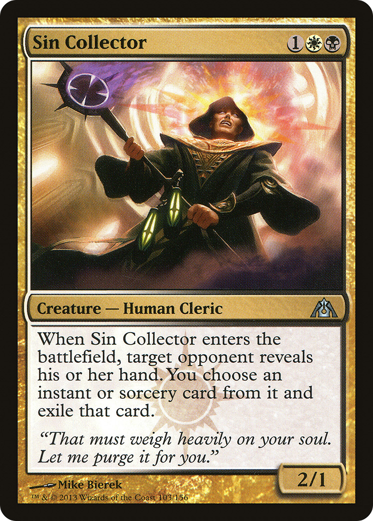 Sin Collector (DGM-103) - Dragon's Maze Foil - Premium MTG Single from Wizards of the Coast - Just $0.14! Shop now at Game Crave Tournament Store