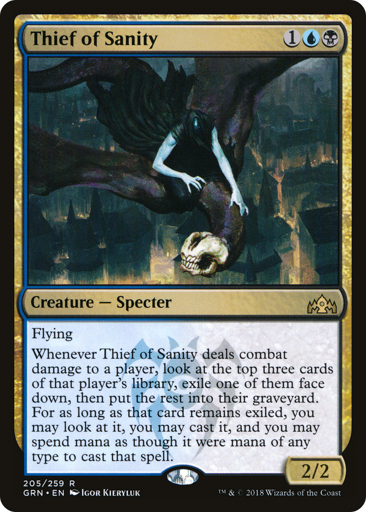 Thief of Sanity (GRN-205) - Guilds of Ravnica Foil - Premium MTG Single from Wizards of the Coast - Just $0.40! Shop now at Game Crave Tournament Store