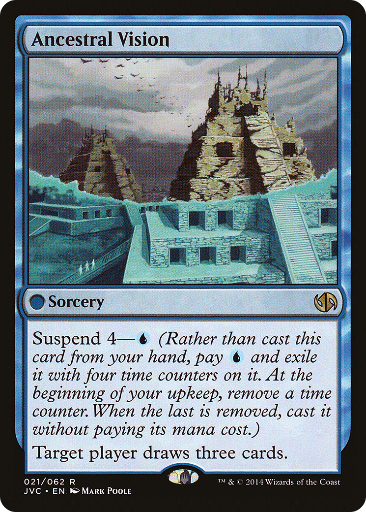 Ancestral Vision (JVC-021) - Duel Decks Anthology: Jace vs. Chandra - Premium MTG Single from Wizards of the Coast - Just $4.33! Shop now at Game Crave Tournament Store
