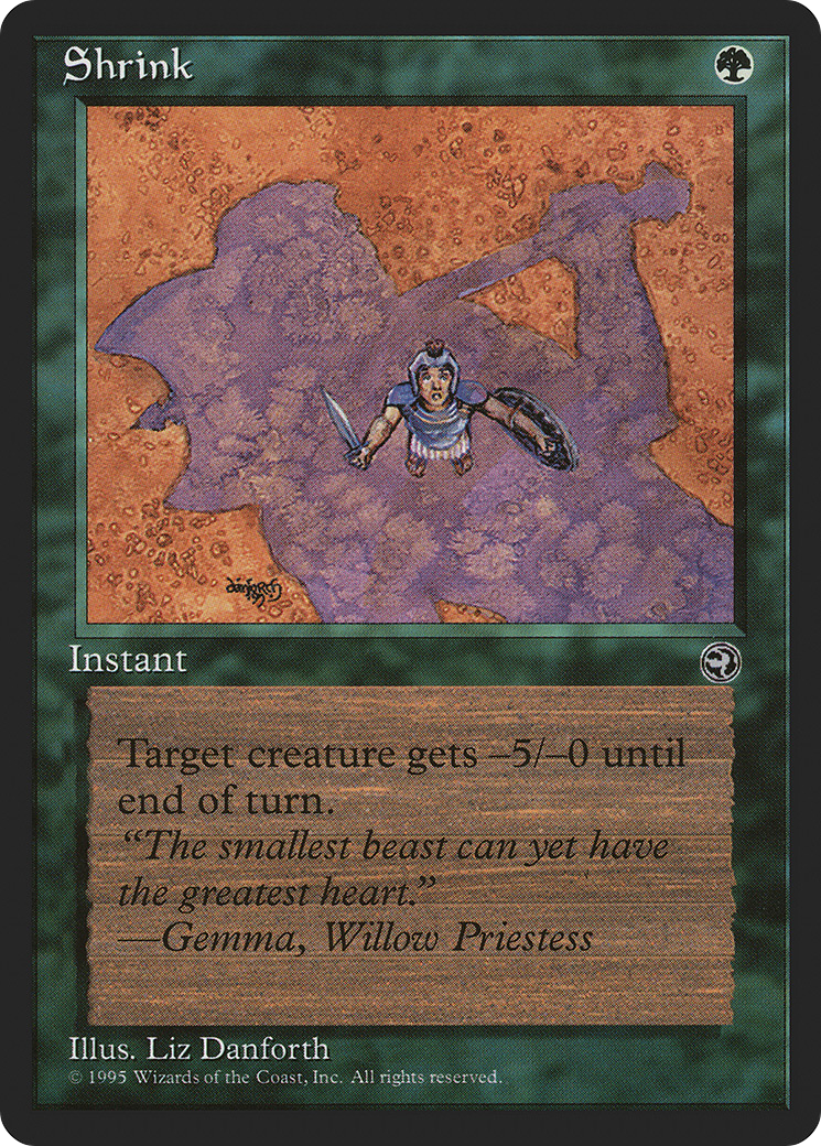 Shrink (HML-97A) - Homelands - Premium MTG Single from Wizards of the Coast - Just $0.08! Shop now at Game Crave Tournament Store