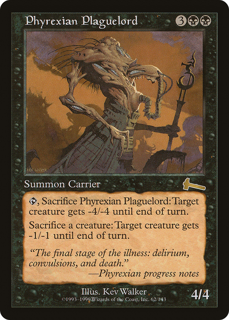 Phyrexian Plaguelord (ULG-062) - Urza's Legacy - Premium MTG Single from Wizards of the Coast - Just $0.11! Shop now at Game Crave Tournament Store