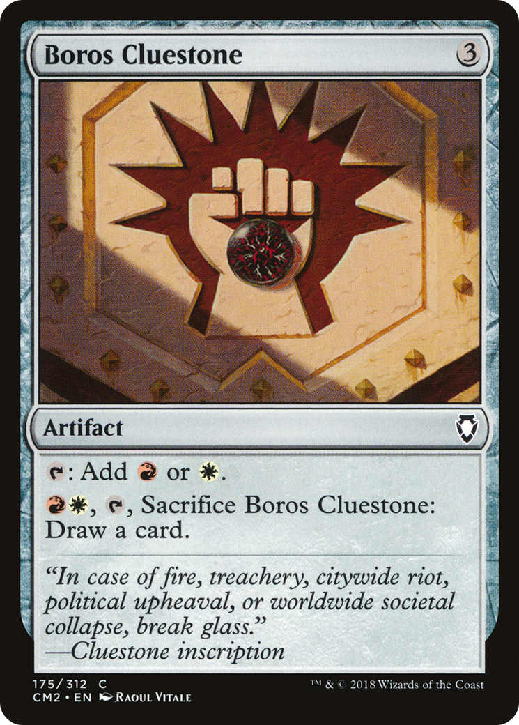 Boros Cluestone (CM2-175) - Commander Anthology Volume II - Premium MTG Single from Wizards of the Coast - Just $0.08! Shop now at Game Crave Tournament Store