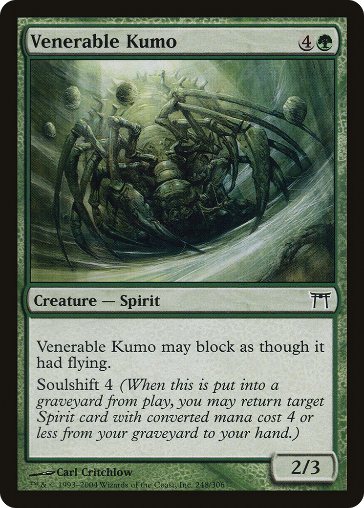 Venerable Kumo (CHK-248) - Champions of Kamigawa - Premium MTG Single from Wizards of the Coast - Just $0.08! Shop now at Game Crave Tournament Store