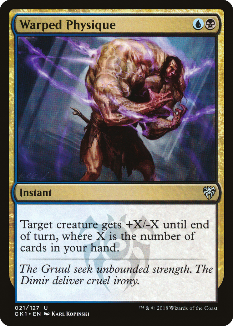 Warped Physique (GK1-021) - GRN Guild Kit - Premium MTG Single from Wizards of the Coast - Just $0.08! Shop now at Game Crave Tournament Store
