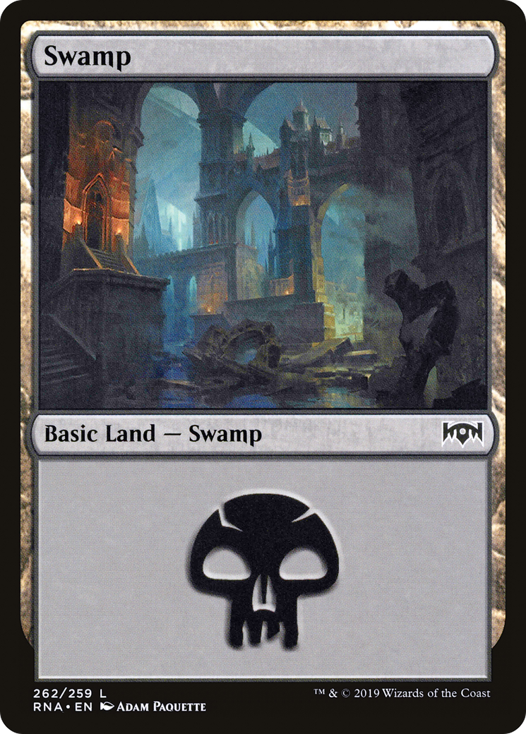 Swamp (RNA-262) - Ravnica Allegiance - Premium MTG Single from Wizards of the Coast - Just $0.15! Shop now at Game Crave Tournament Store