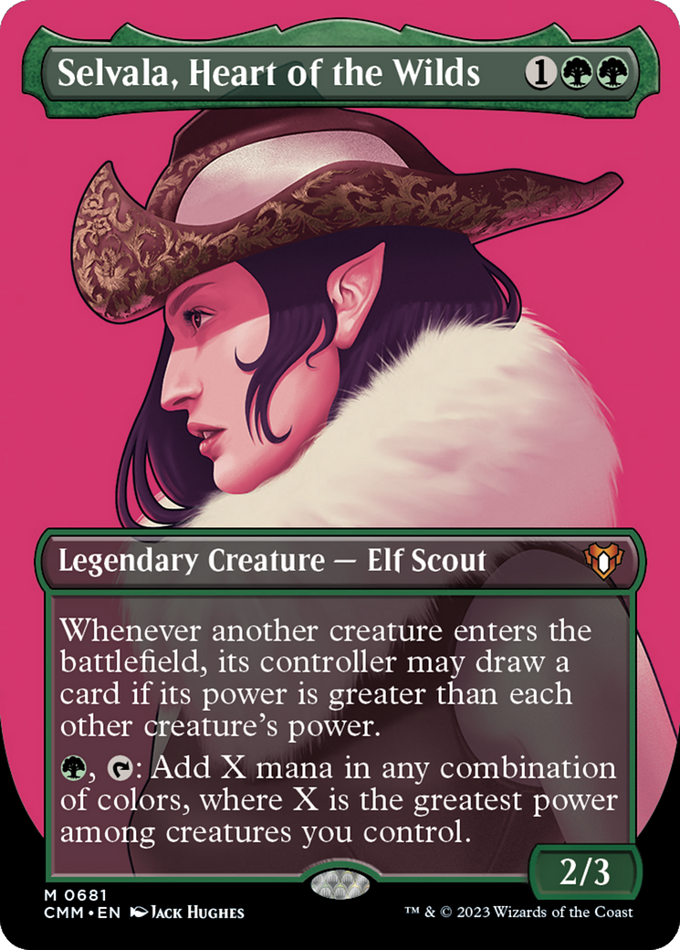 Selvala, Heart of the Wilds (CMM-681) - Commander Masters (Borderless) - Premium MTG Single from Wizards of the Coast - Just $2.96! Shop now at Game Crave Tournament Store