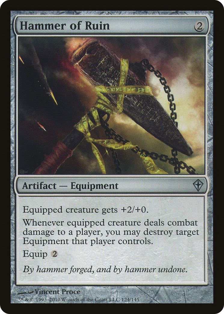 Hammer of Ruin (WWK-124) - Worldwake Foil - Premium MTG Single from Wizards of the Coast - Just $0.08! Shop now at Game Crave Tournament Store