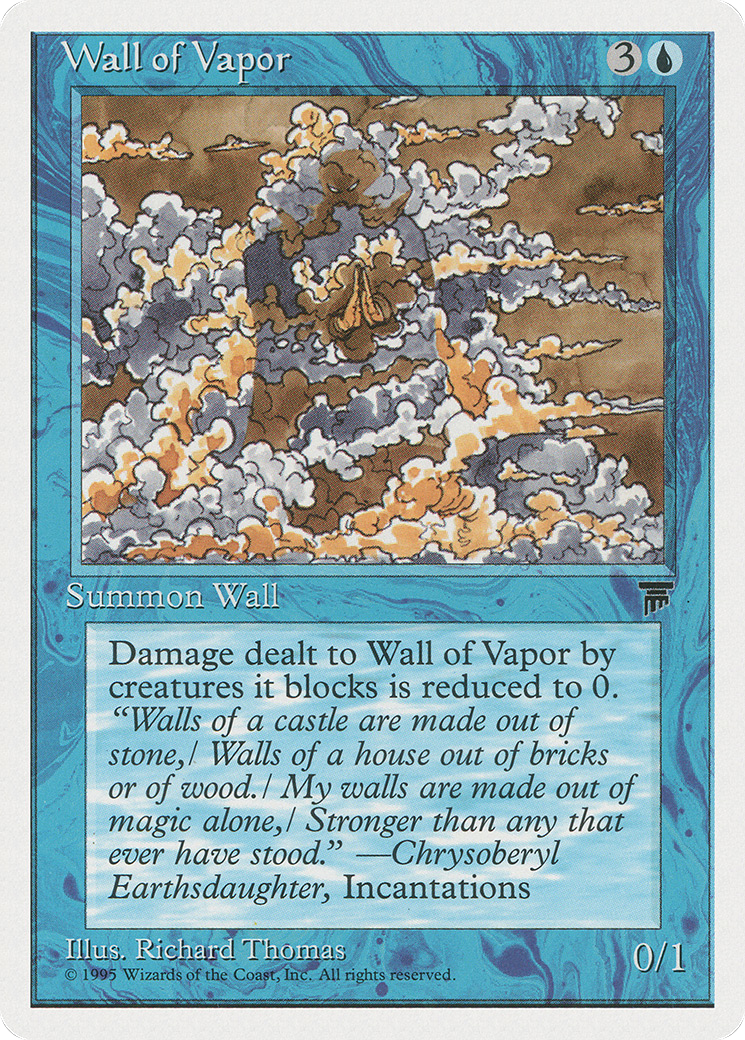 Wall of Vapor (CHR-027) - Chronicles - Premium MTG Single from Wizards of the Coast - Just $0.08! Shop now at Game Crave Tournament Store