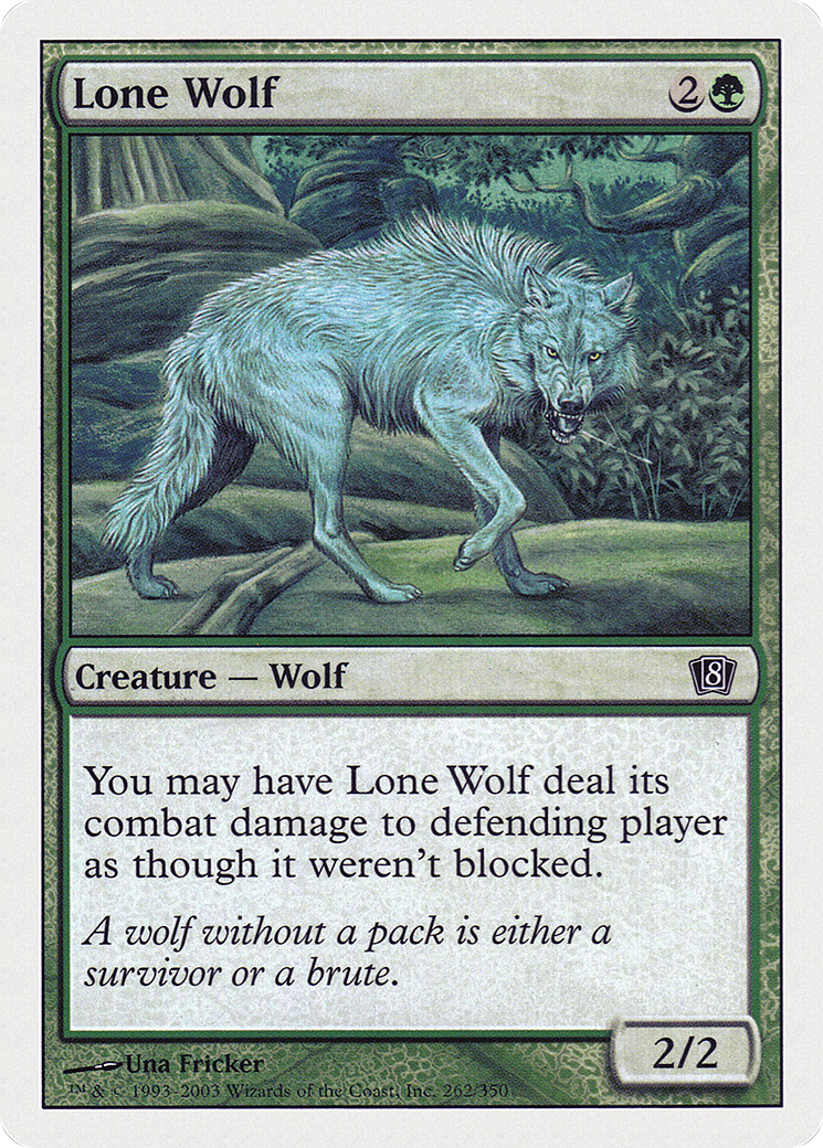 Lone Wolf (8ED-262) - Eighth Edition - Premium MTG Single from Wizards of the Coast - Just $0.08! Shop now at Game Crave Tournament Store