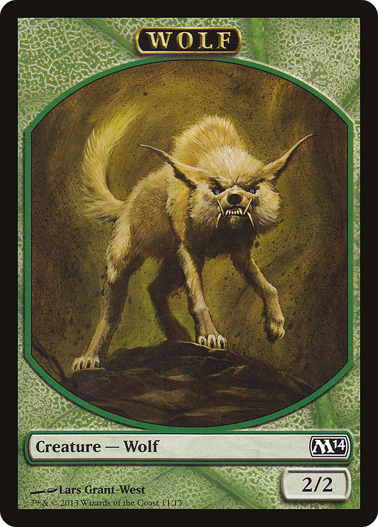 Wolf (TM14-011) - Magic 2014 Tokens - Premium MTG Single from Wizards of the Coast - Just $0.08! Shop now at Game Crave Tournament Store