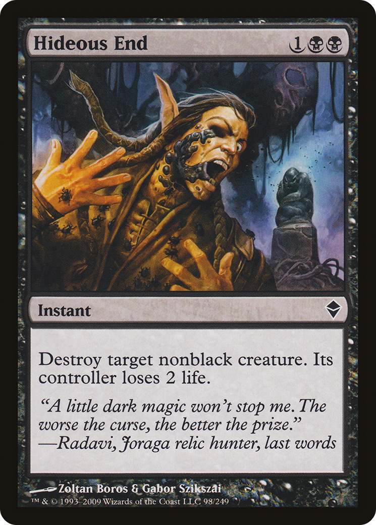 Hideous End (ZEN-098) - Zendikar - Premium MTG Single from Wizards of the Coast - Just $0.08! Shop now at Game Crave Tournament Store