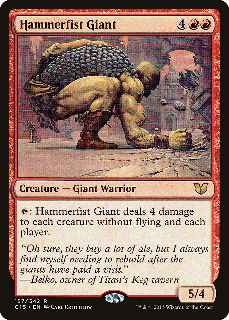 Hammerfist Giant (C15-157) - Commander 2015 - Premium MTG Single from Wizards of the Coast - Just $0.08! Shop now at Game Crave Tournament Store