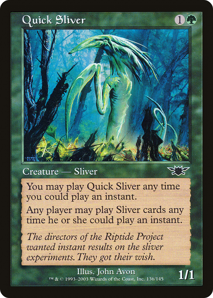 Quick Sliver (LGN-136) - Legions Foil - Premium MTG Single from Wizards of the Coast - Just $2.39! Shop now at Game Crave Tournament Store