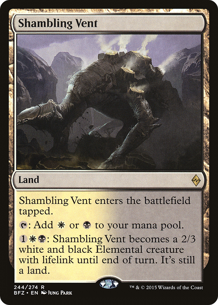 Shambling Vent (BFZ-244) - Battle for Zendikar Foil - Premium MTG Single from Wizards of the Coast - Just $0.35! Shop now at Game Crave Tournament Store