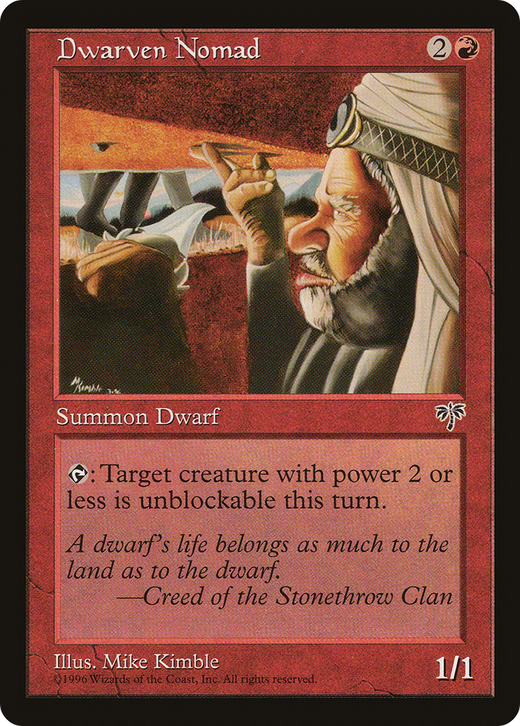 Dwarven Nomad (MIR-170) - Mirage - Premium MTG Single from Wizards of the Coast - Just $0.08! Shop now at Game Crave Tournament Store