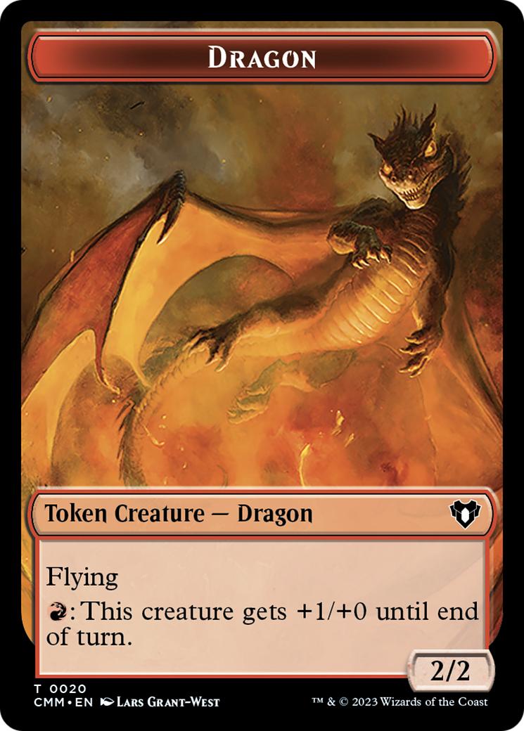 Dragon (TCMM-020) - Commander Masters Tokens Foil - Premium MTG Single from Wizards of the Coast - Just $0! Shop now at Game Crave Tournament Store