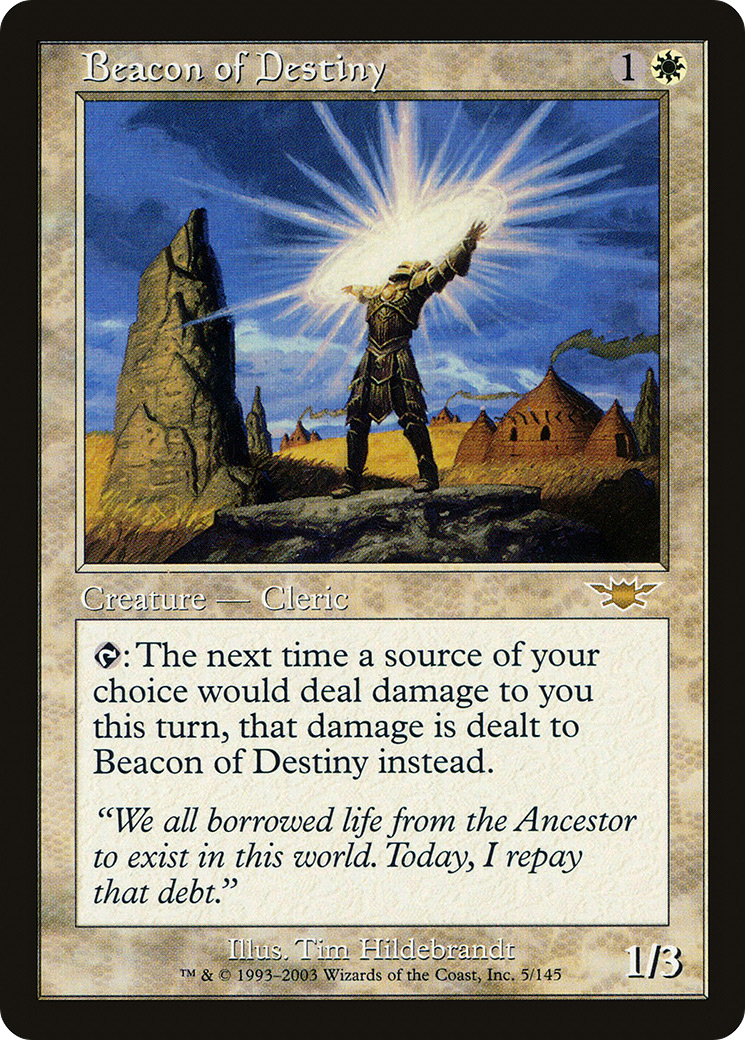 Beacon of Destiny (LGN-005) - Legions - Premium MTG Single from Wizards of the Coast - Just $0.08! Shop now at Game Crave Tournament Store