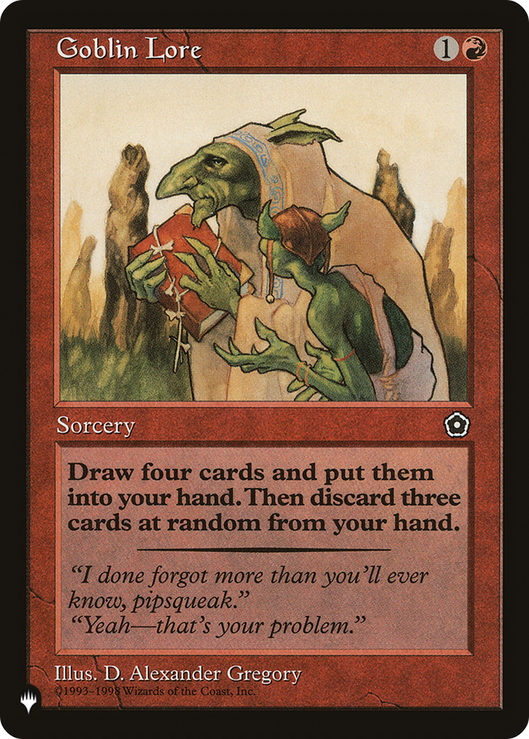 Goblin Lore (PLIST-133) - The List - Premium MTG Single from Wizards of the Coast - Just $1.27! Shop now at Game Crave Tournament Store