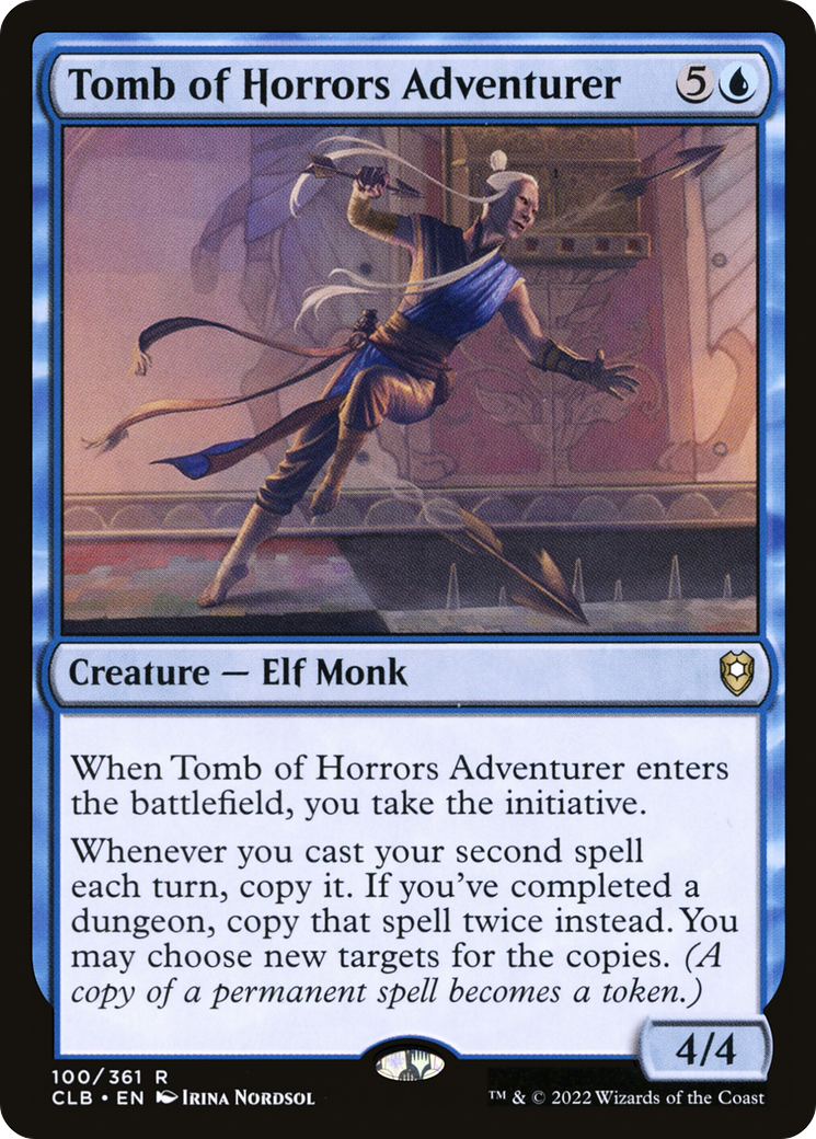 Tomb of Horrors Adventurer (CLB-100) - Commander Legends: Battle for Baldur's Gate Foil - Premium MTG Single from Wizards of the Coast - Just $0.08! Shop now at Game Crave Tournament Store