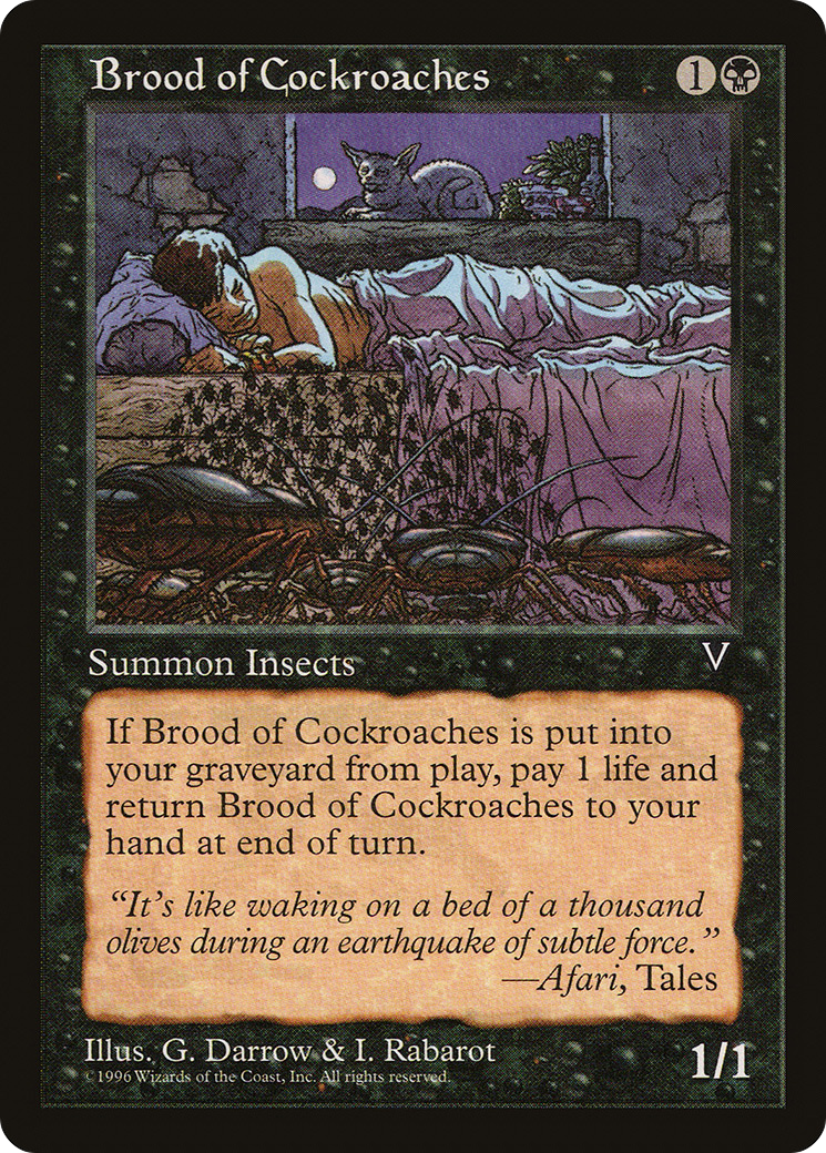 Brood of Cockroaches (VIS-053) - Visions - Premium MTG Single from Wizards of the Coast - Just $0.08! Shop now at Game Crave Tournament Store