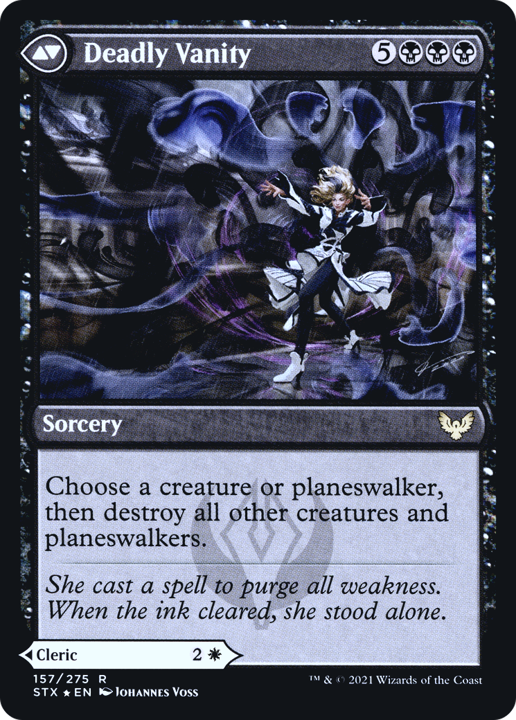 Selfless Glyphweaver // Deadly Vanity (PSTX-157S) - Strixhaven: School of Mages Promos Foil - Premium MTG Single from Wizards of the Coast - Just $0.20! Shop now at Game Crave Tournament Store