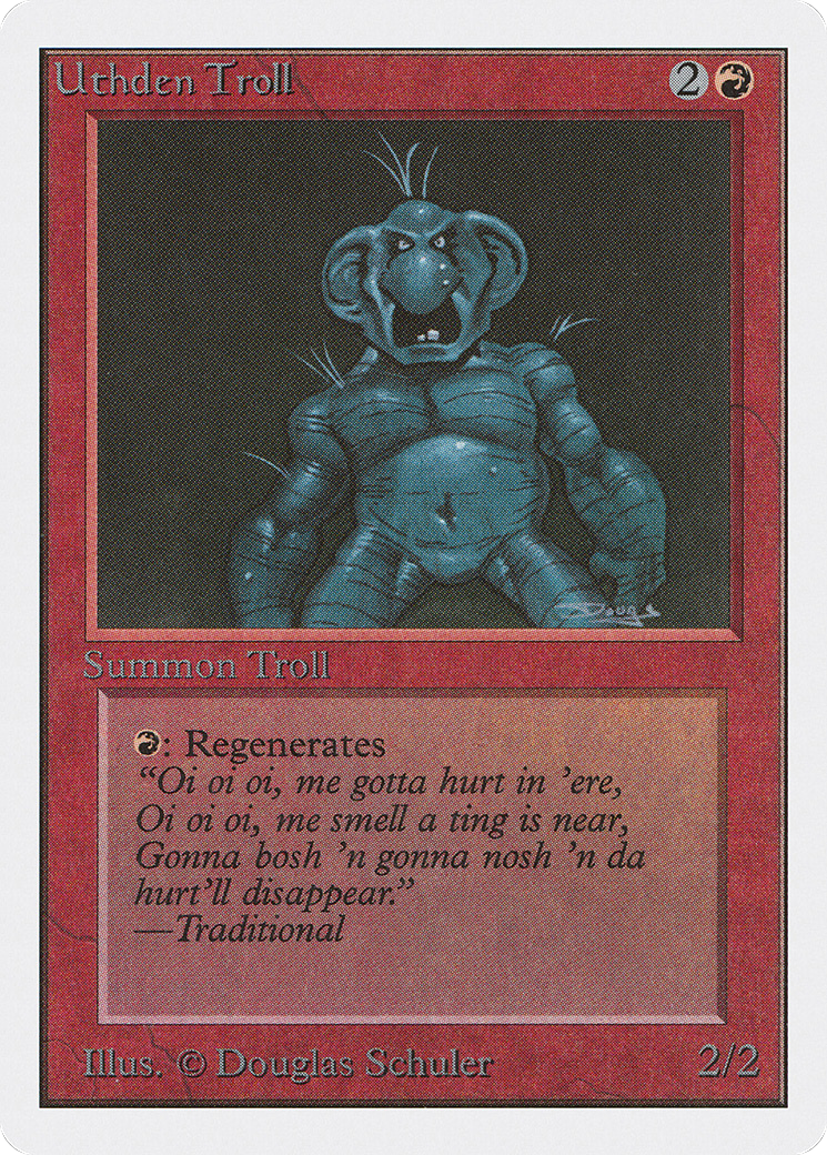 Uthden Troll (2ED-181) - Unlimited Edition - Premium MTG Single from Wizards of the Coast - Just $1.16! Shop now at Game Crave Tournament Store